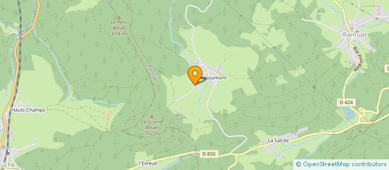 localisation de l'entreprise SCI STAMPOUMONT  RANRUPT
