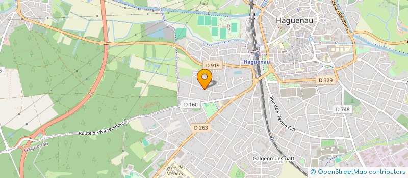 localisation de l'entreprise SCI STAN  HAGUENAU