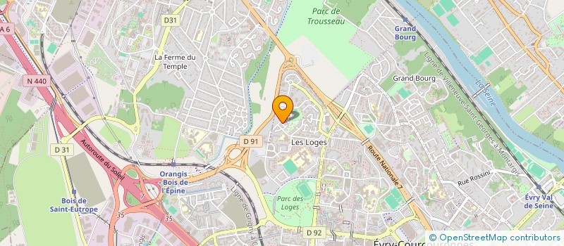 localisation de l'entreprise SCI STANDARD à EVRY-COURCOURONNES