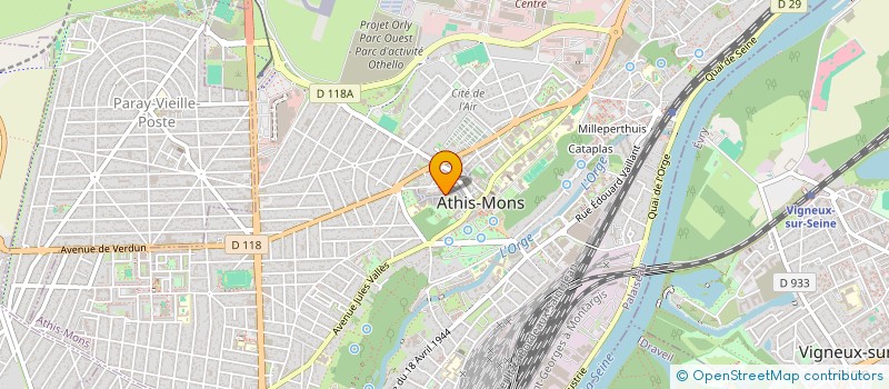 localisation de l'entreprise SCI STANELO à ATHIS-MONS