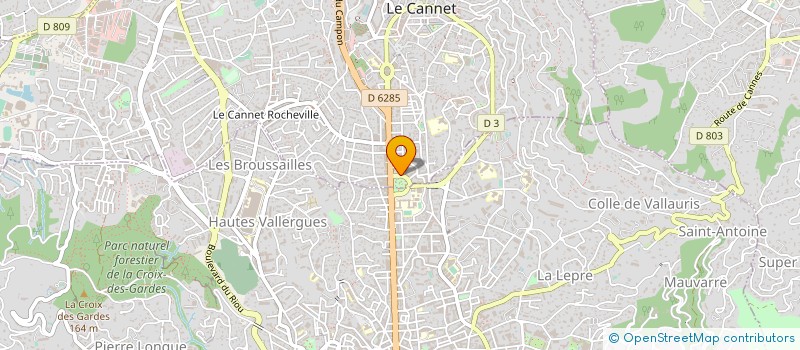 localisation de l'entreprise SCI STANEVE à LE CANNET
