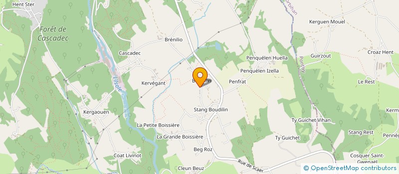 localisation de l'entreprise SCI STANG BOUDILIN  SCAER