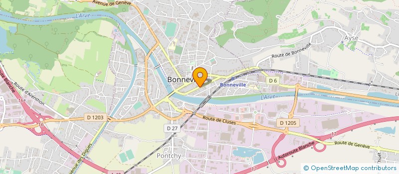 localisation de l'entreprise SCI STANISLAS  BONNEVILLE