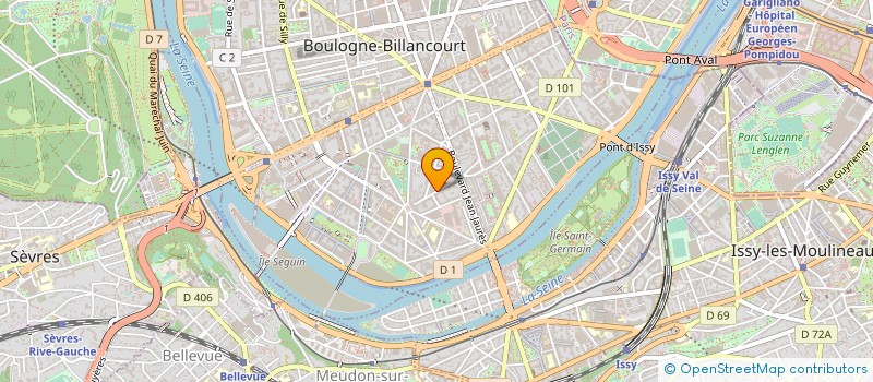 localisation de l'entreprise SCI STANISLAS à BOULOGNE-BILLANCOURT