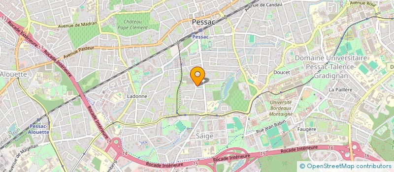 localisation de l'entreprise SCI STANISLAS  PESSAC