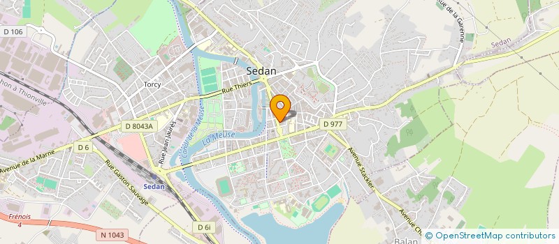 localisation de l'entreprise SCI STANLOMEA  SEDAN