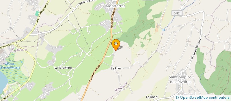 localisation de l'entreprise SCI STANZOLOJU  CHARAVINES