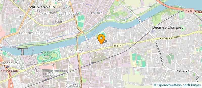 localisation de l'entreprise SCI STAR  DECINES-CHARPIEU