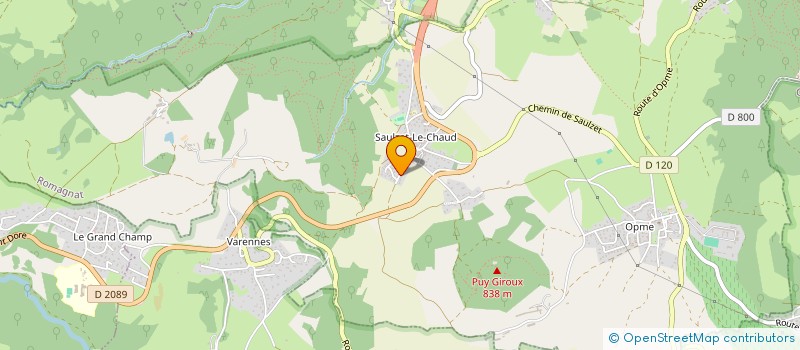 localisation de l'entreprise SCI STAR GROLLET  ROMAGNAT