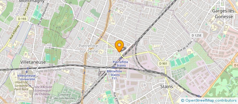 localisation de l'entreprise SCI STAR MAZAL à PIERREFITTE-SUR-SEINE