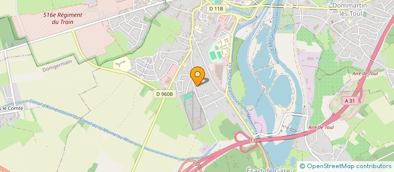 localisation de l'entreprise SCI STAR TE  TOUL