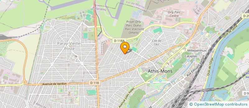localisation de l'entreprise SCI STARLU à ATHIS-MONS