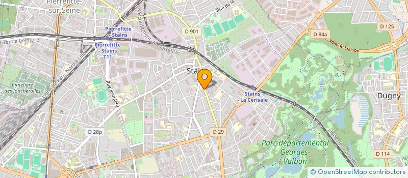 localisation de l'entreprise SCI STARRILINA à STAINS