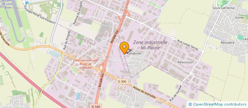 localisation de l'entreprise SCI STARTER  GENAS