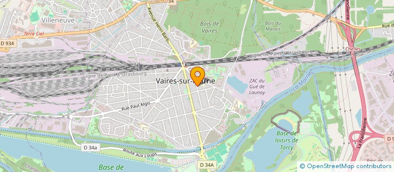 localisation de l'entreprise SCI STAS  VAIRES-SUR-MARNE