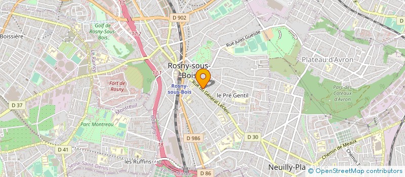 localisation de l'entreprise SCI STASKIEWICZ à ROSNY-SOUS-BOIS