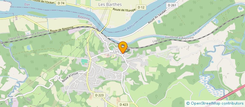 localisation de l'entreprise SCI STATARITZ  URT