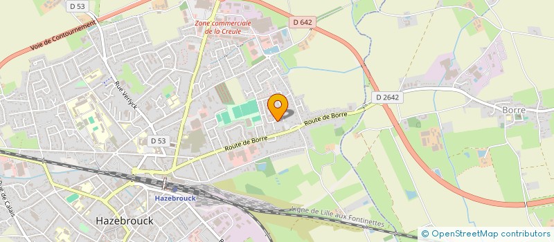 localisation de l'entreprise SCI STATERA INVEST  HAZEBROUCK