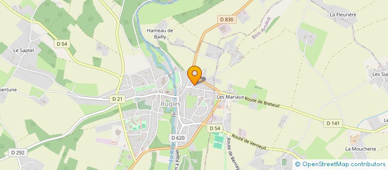 localisation de l'entreprise SCI STATINA  RUGLES