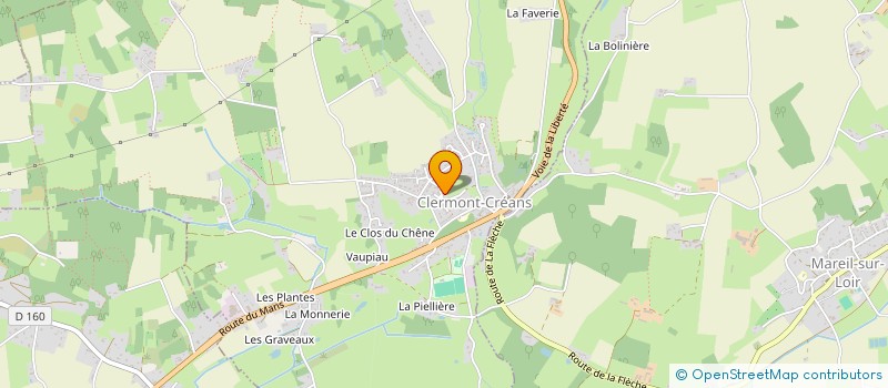 localisation de l'entreprise SCI STATION  CLERMONT-CREANS