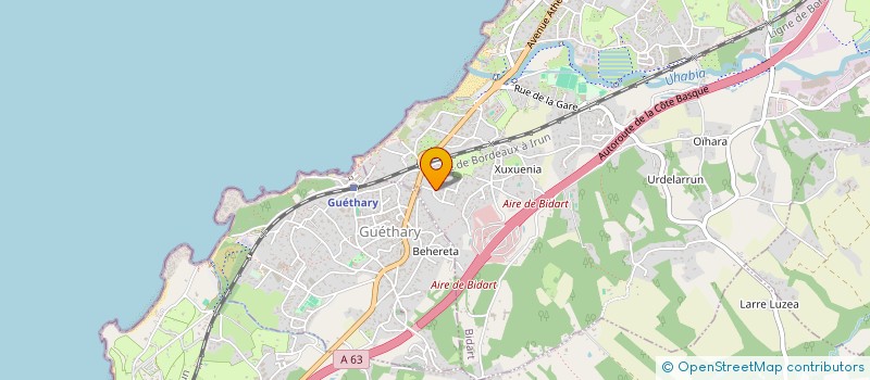 localisation de l'entreprise SCI STAU à BIDART