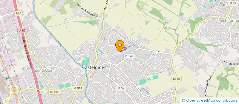 localisation de l'entreprise SCI STCA  CASTELGINEST