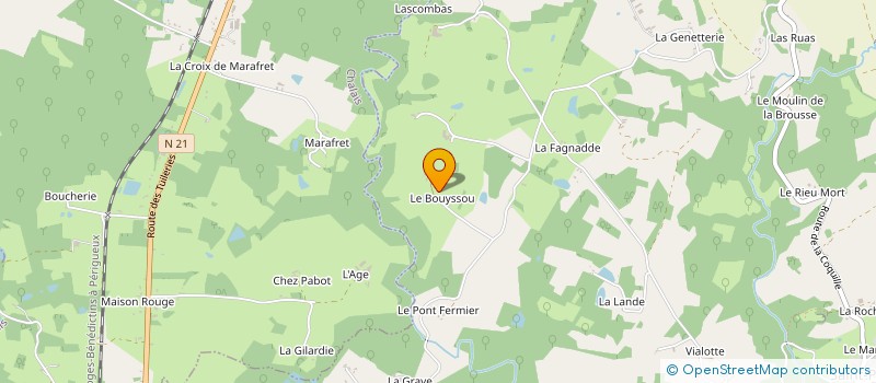 localisation de l'entreprise SCI STCH24  THIVIERS