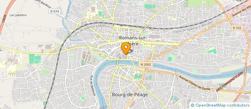 localisation de l'entreprise SCI STCO  ROMANS-SUR-ISERE