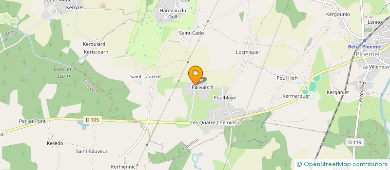 localisation de l'entreprise SCI STCO  PLOEMEL