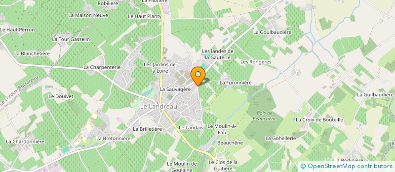 localisation de l'entreprise SCI STCR  LE LANDREAU