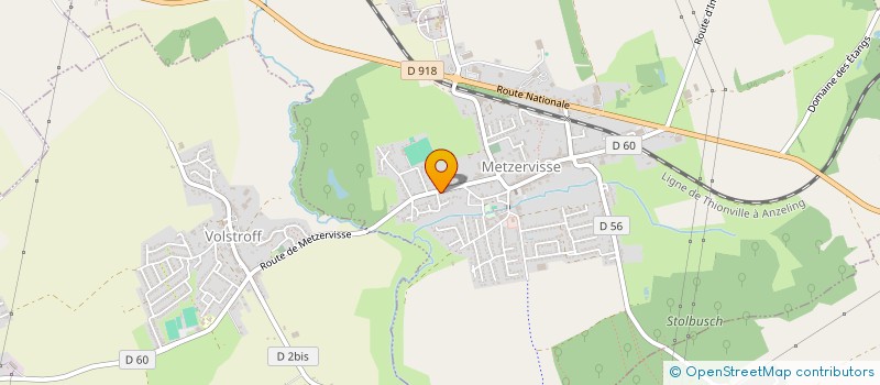 localisation de l'entreprise SCI STE APPOLINE  METZERVISSE