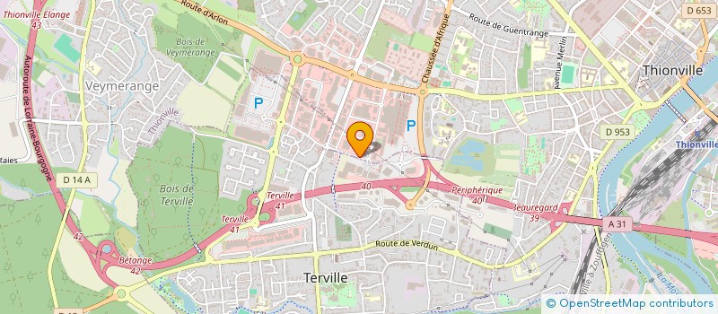 localisation de l'entreprise SCI STE CATHERINE à THIONVILLE