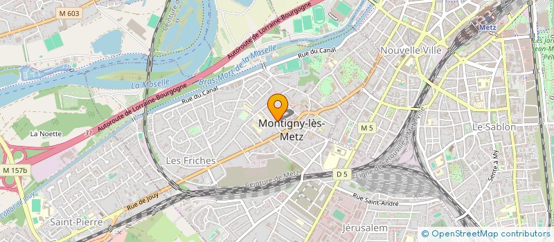 localisation de l'entreprise SCI STE CROIX DES PELLETIERS à MONTIGNY-LES-METZ