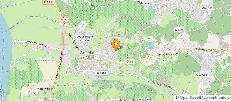 localisation de l'entreprise SCI STE CROIX INVESTISSEMENT  CAMBLANES-ET-MEYNAC