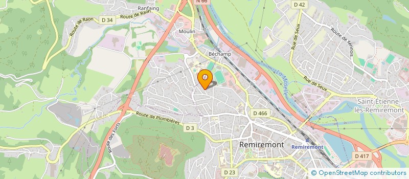 localisation de l'entreprise SCI STE-CY  REMIREMONT