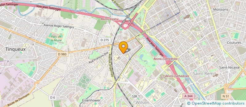 localisation de l'entreprise SCI STE GENEVIEVE  REIMS