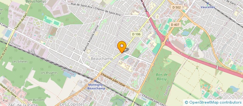 localisation de l'entreprise SCI STE HONORINE  BEAUCHAMP