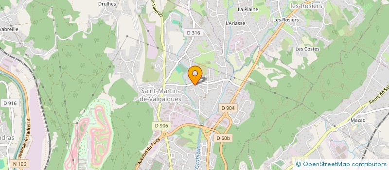 localisation de l'entreprise SCI STE RO  SAINT-MARTIN-DE-VALGALGUES