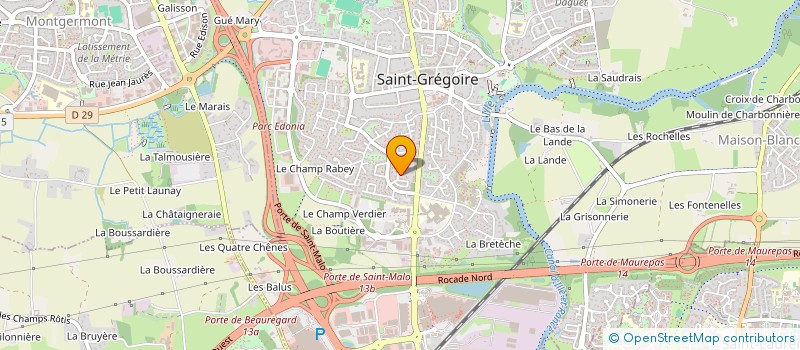 localisation de l'entreprise SCI STEAMER  SAINT-GREGOIRE