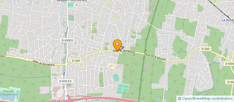 localisation de l'entreprise SCI STEANE  GUJAN-MESTRAS