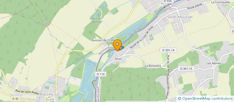 localisation de l'entreprise SCI STECE à SOREL-MOUSSEL