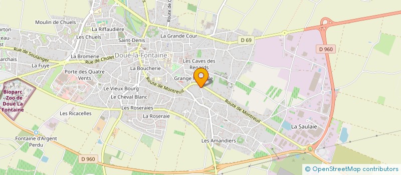 localisation de l'entreprise SCI STECENT  DOUE-EN-ANJOU