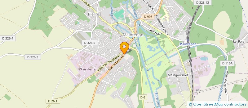 localisation de l'entreprise SCI STECULA PORCHER à MAINTENON