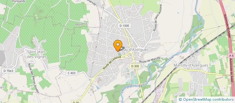 localisation de l'entreprise SCI STECY  CHAZAY-D'AZERGUES