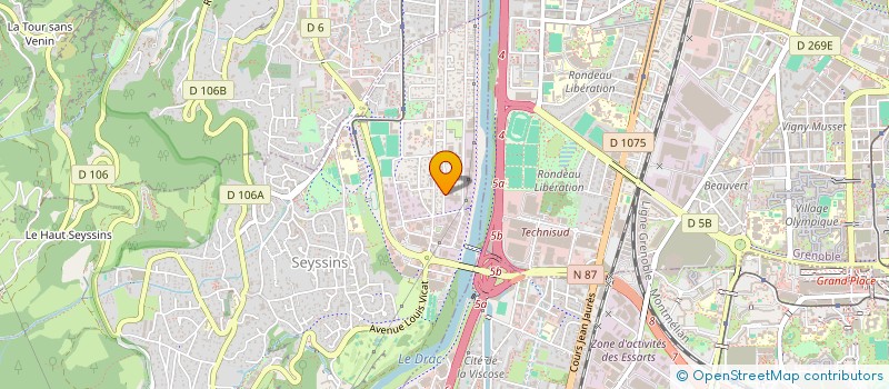 localisation de l'entreprise SCI STEDA à SEYSSINS