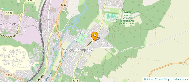 localisation de l'entreprise SCI STEDA  MORIGNY-CHAMPIGNY