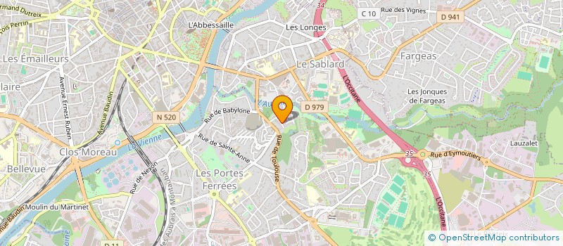 localisation de l'entreprise SCI STEDEL à LIMOGES