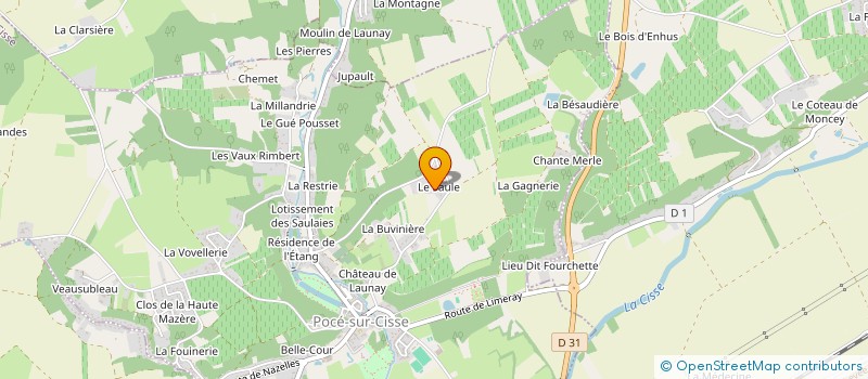 localisation de l'entreprise SCI STEDOBEN  POCE-SUR-CISSE