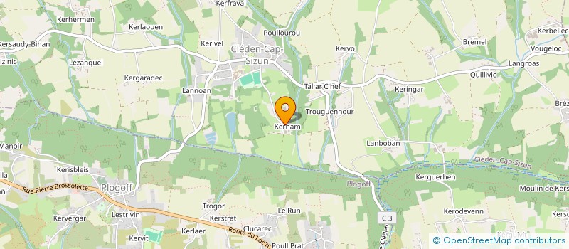 localisation de l'entreprise SCI STEEL COQUET  CLEDEN-CAP-SIZUN