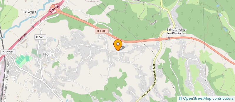 localisation de l'entreprise SCI STEELUC  USSAC